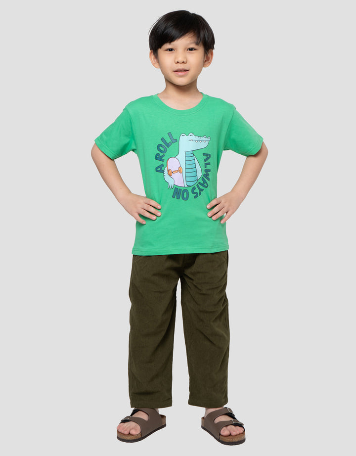 Little M Croco Roll Always Graphic:Kaos Anak Laki-Laki