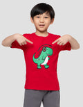 Little M Kaos Dino Might Kaos Anak Laki-Laki
