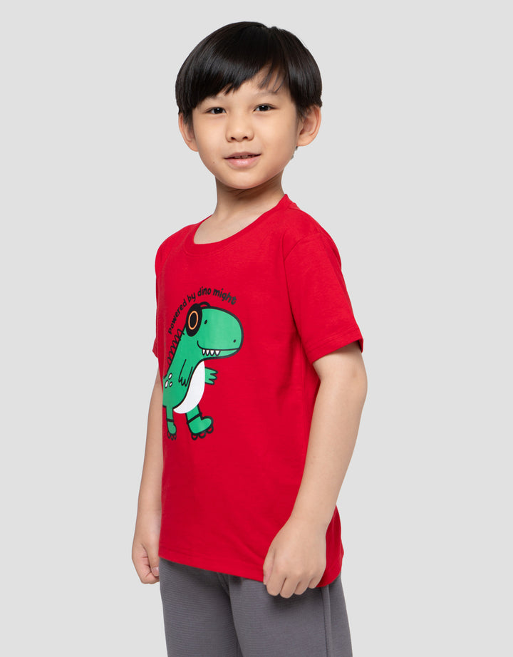 Little M Kaos Dino Might Kaos Anak Laki-Laki