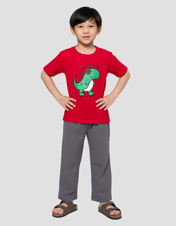 Little M Kaos Dino Might Kaos Anak Laki-Laki