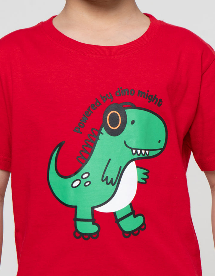 Little M Kaos Dino Might Kaos Anak Laki-Laki