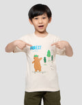 Little M Forest Life Print Kaos Anak Laki-laki