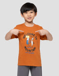 Little M Welcome To Mountain Print Kaos Anak Laki-laki