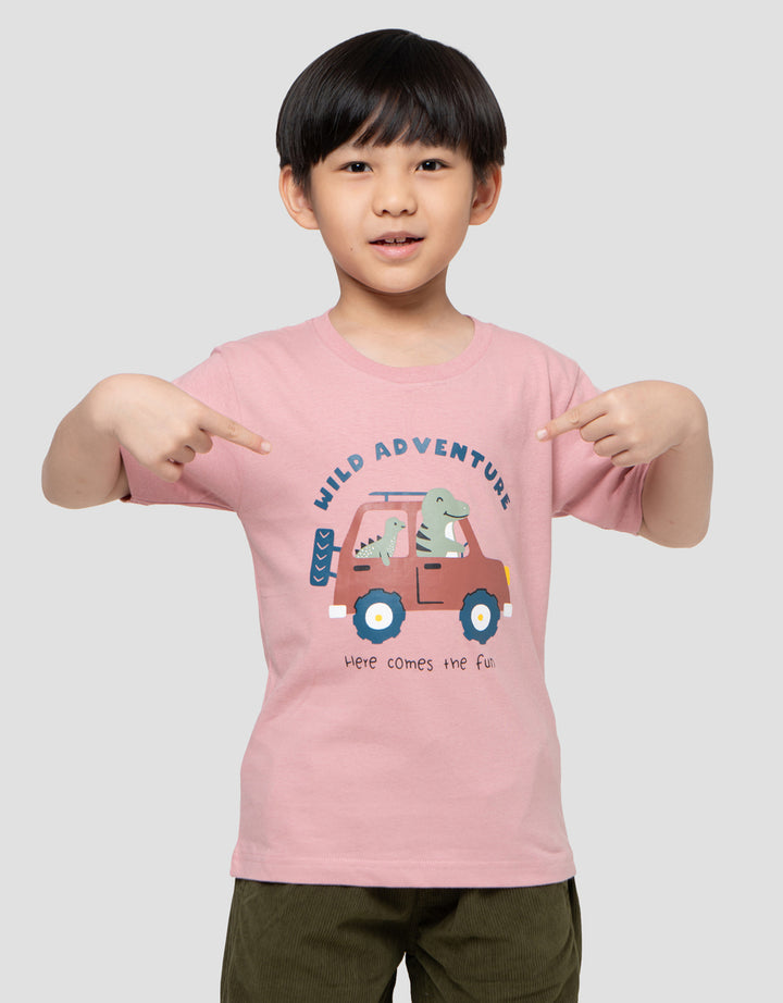 Little M Wild Adventure Print Kaos Anak Laki-laki