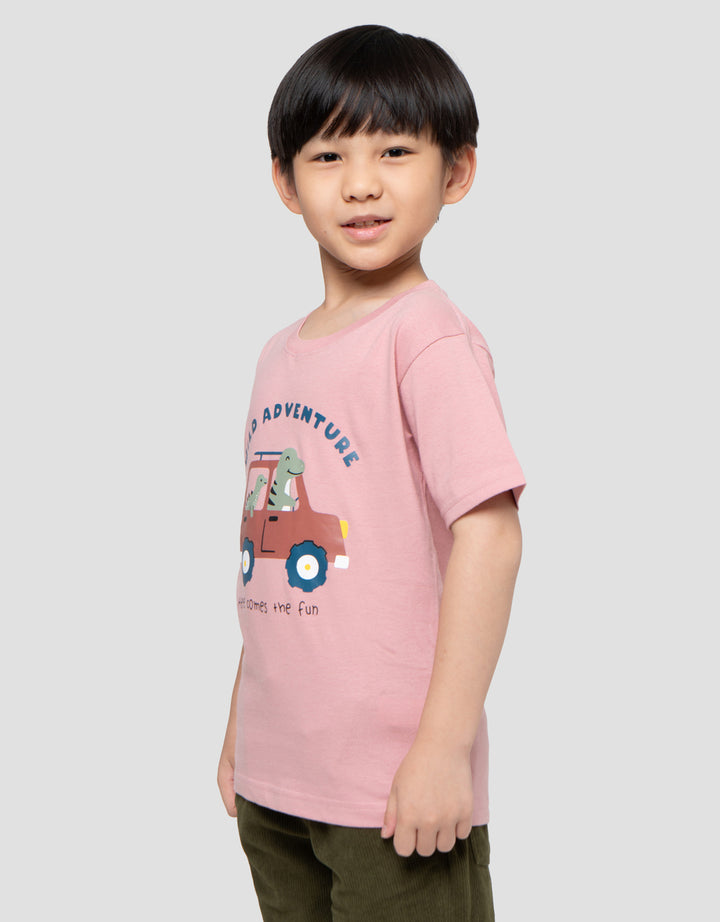 Little M Wild Adventure Print Kaos Anak Laki-laki
