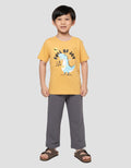 Little M Full Of Joy Roarr Print Kaos Anak Laki-laki