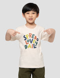Little M Spread Love Daily Print Kaos Anak Laki-laki