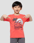 Little M Cali Waves Print Kaos Anak Laki-laki