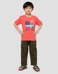 Little M Beep Beep Print Kaos Anak Laki-laki