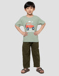 Little M Wild Adventure Print Kaos Anak Laki-laki
