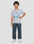 Little M Tour Times Bear Kaos Lengan Pendek Anak Laki-Laki