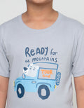 Little M Tour Times Bear Kaos Lengan Pendek Anak Laki-Laki