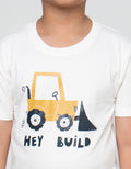 Little M Hey Bulid Kaos Lengan Pendek Anak Laki-Laki