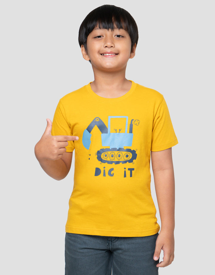 Little M Dig It Kaos Lengan Pendek Anak Laki-Laki