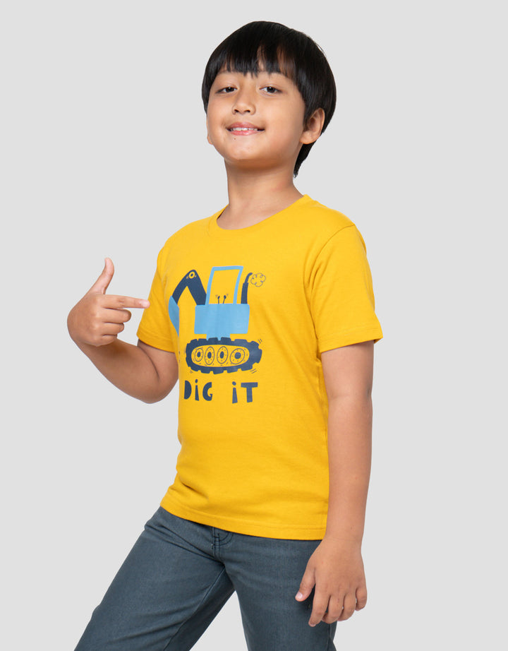 Little M Dig It Kaos Lengan Pendek Anak Laki-Laki