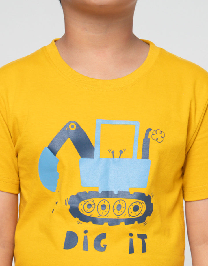 Little M Dig It Kaos Lengan Pendek Anak Laki-Laki