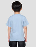 Little M Smile Dino Print Kaos Anak Laki-laki
