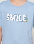 Little M Smile Dino Print Kaos Anak Laki-laki