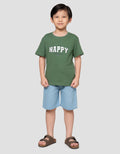 Little M Happy Boy Print Kaos Anak Laki-laki