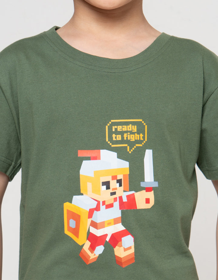 Little M Ready To Fight Kaos Anak Laki-Laki