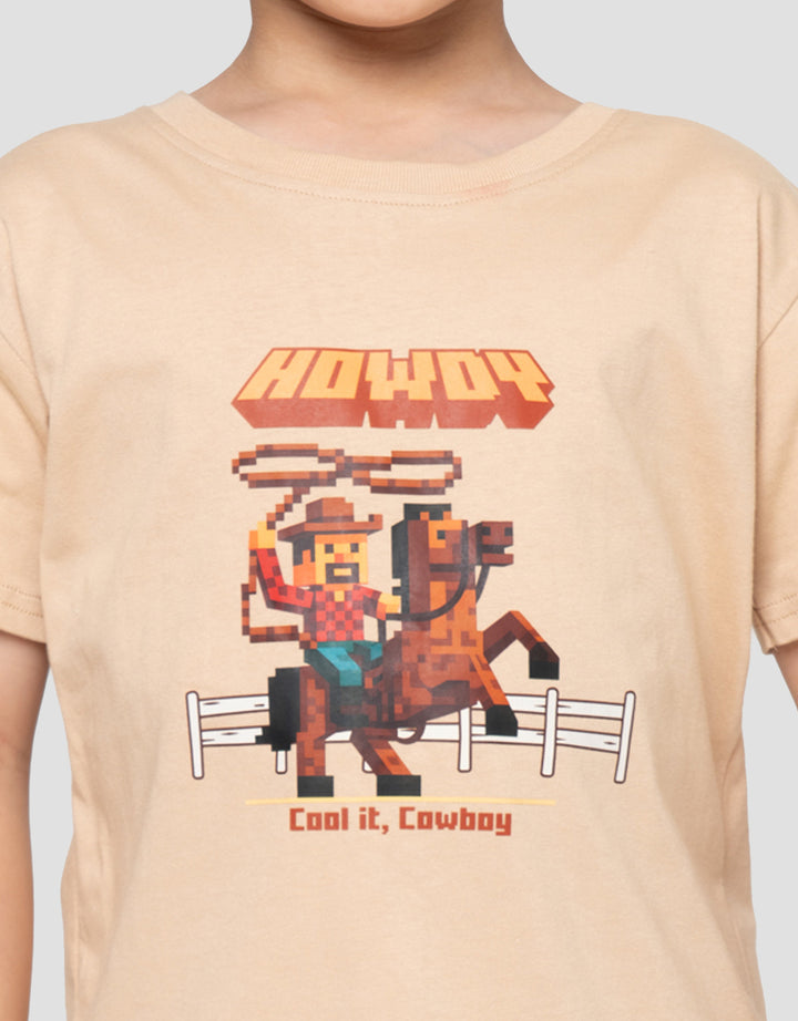 Little M Cool It Cowboy Kaos Anak Laki-Laki