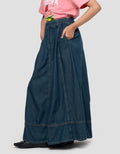 Nevada Denim Garis Rok Denim Anak Perempuan