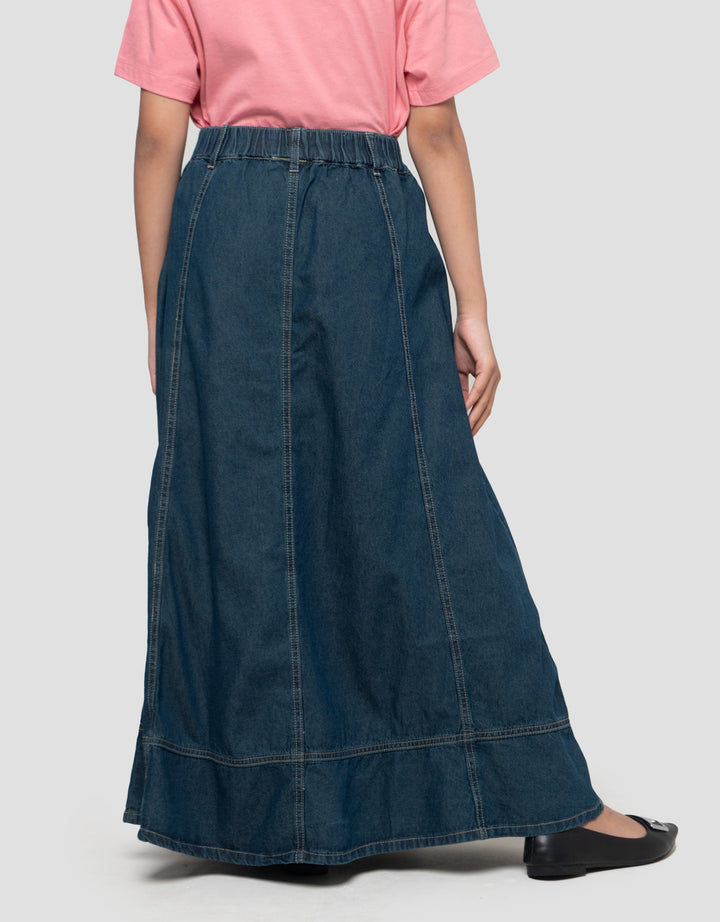 Nevada Denim Garis Rok Denim Anak Perempuan