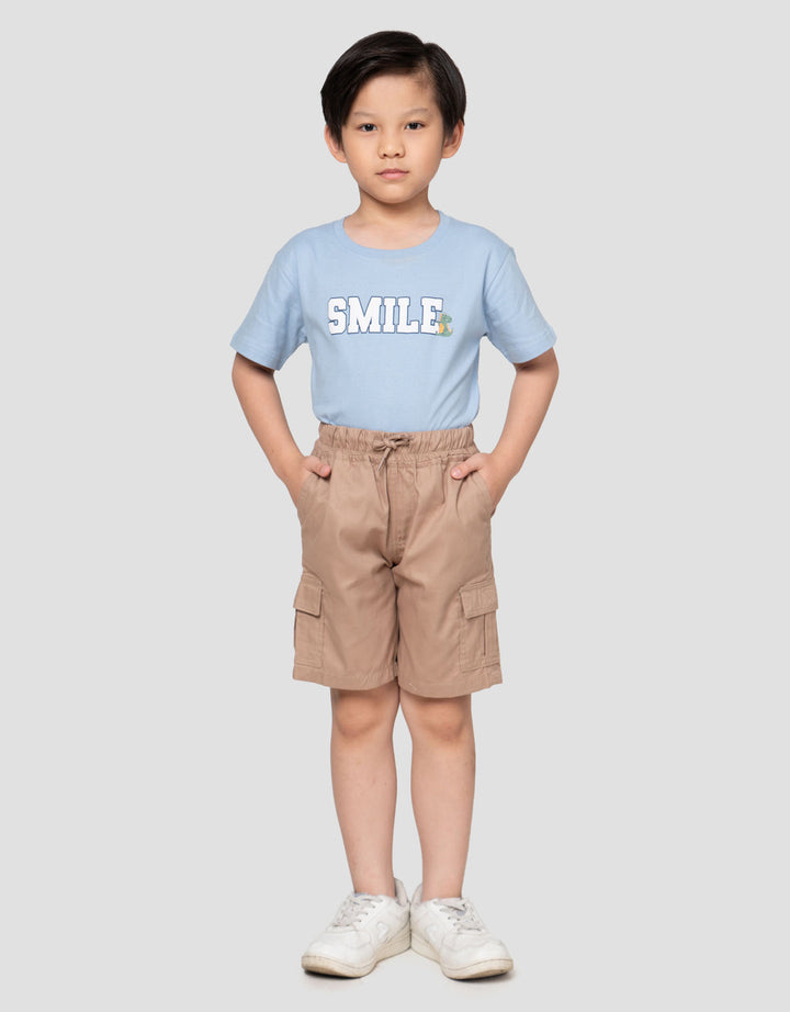 Little M Texture Wash Celana Pendek Anak Laki-laki