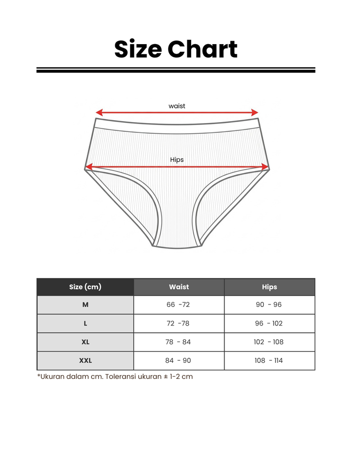 SHE'SENSE CIRCULAR CELANA DALAM MAXI WANITA