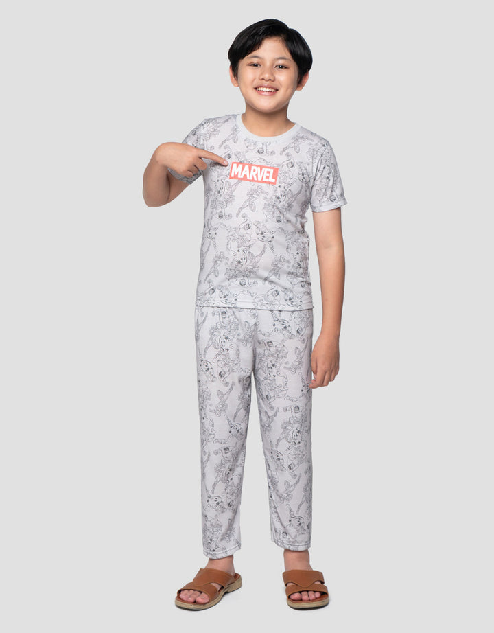 Marvel AOP Print Set Pakaian Anak Laki-laki