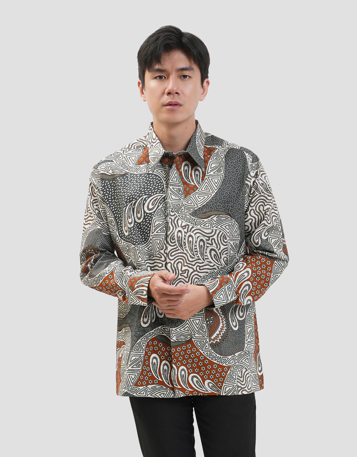 Arjuna Weda Sekar Tetes Banyu Kemeja Batik Pria