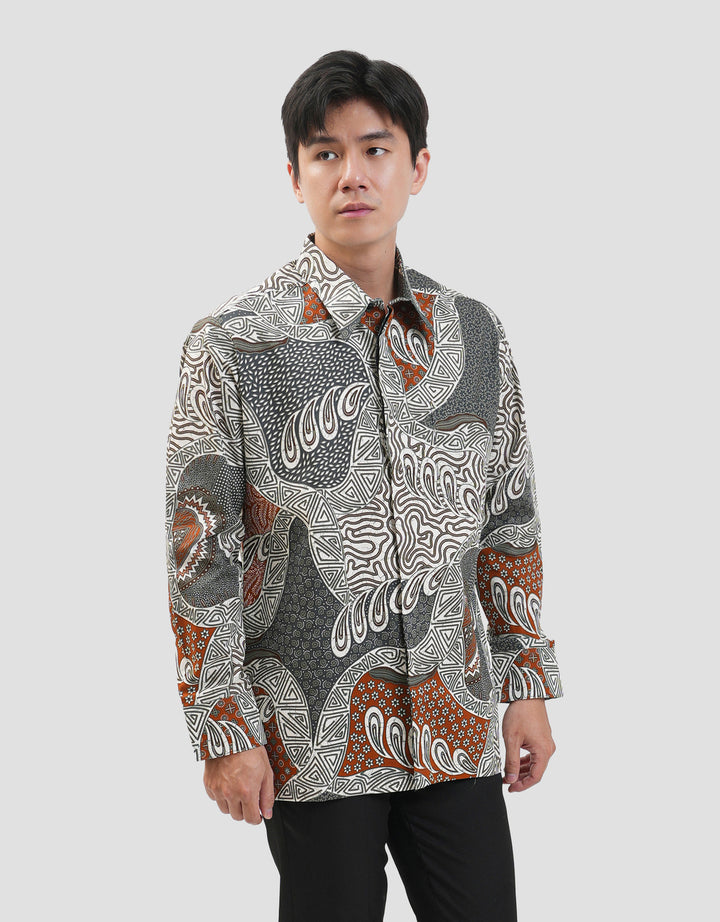 Arjuna Weda Sekar Tetes Banyu Kemeja Batik Pria