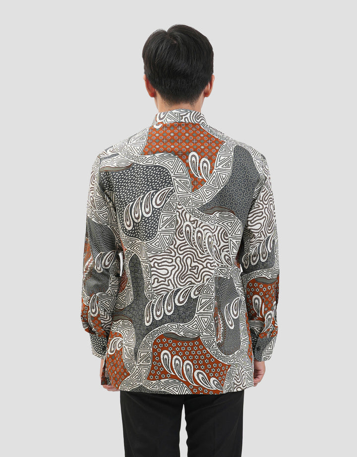 Arjuna Weda Sekar Tetes Banyu Kemeja Batik Pria