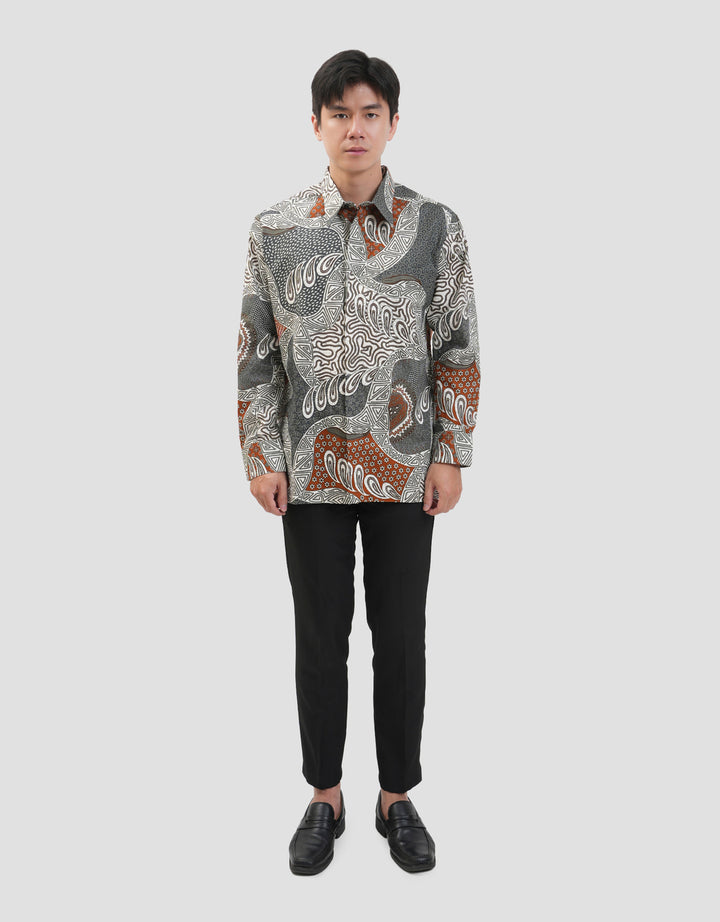 Arjuna Weda Sekar Tetes Banyu Kemeja Batik Pria