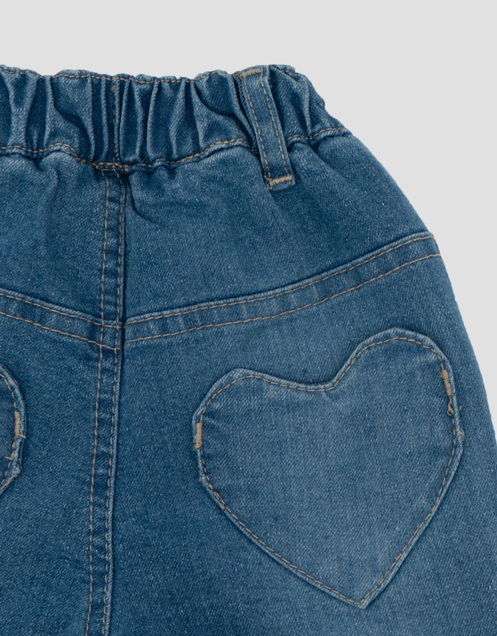 Little M Stretch With Love Pocket Celana Denim Bayi