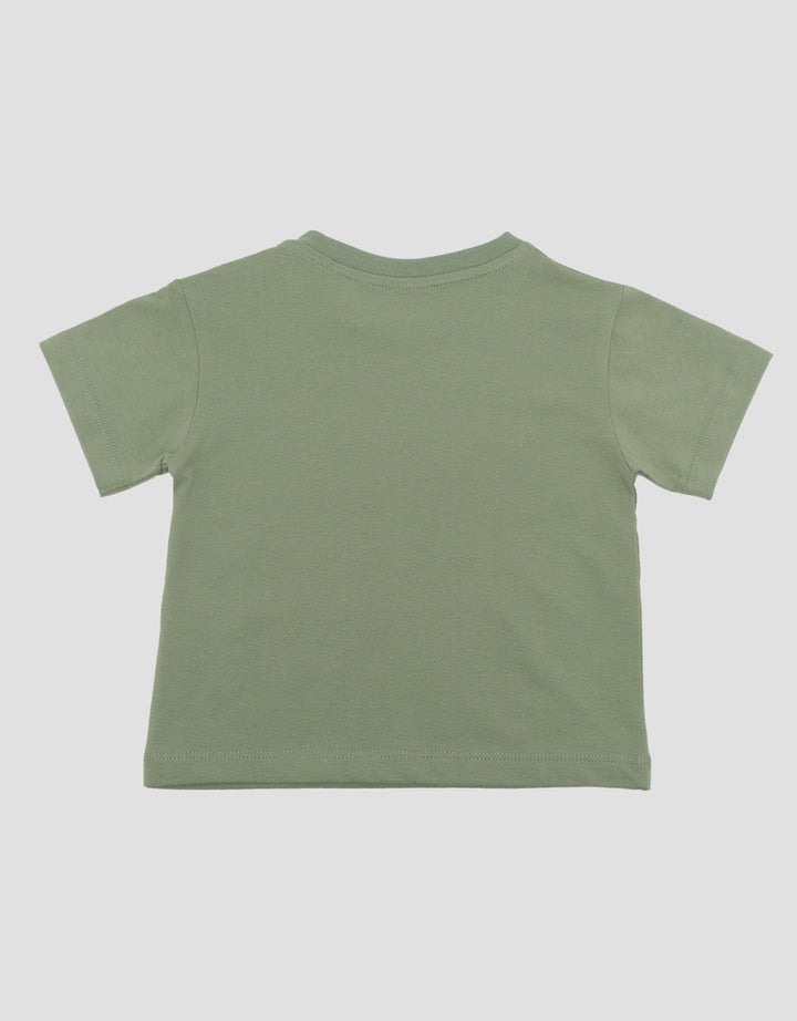 Little M Textured Drop Shoulder Kaos Bayi