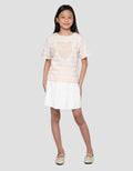 Nevada Stripe Wording Kaos Anak Perempuan
