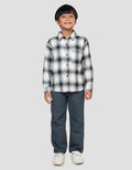 Little M Ft Nel Print Kemeja Anak Laki-laki
