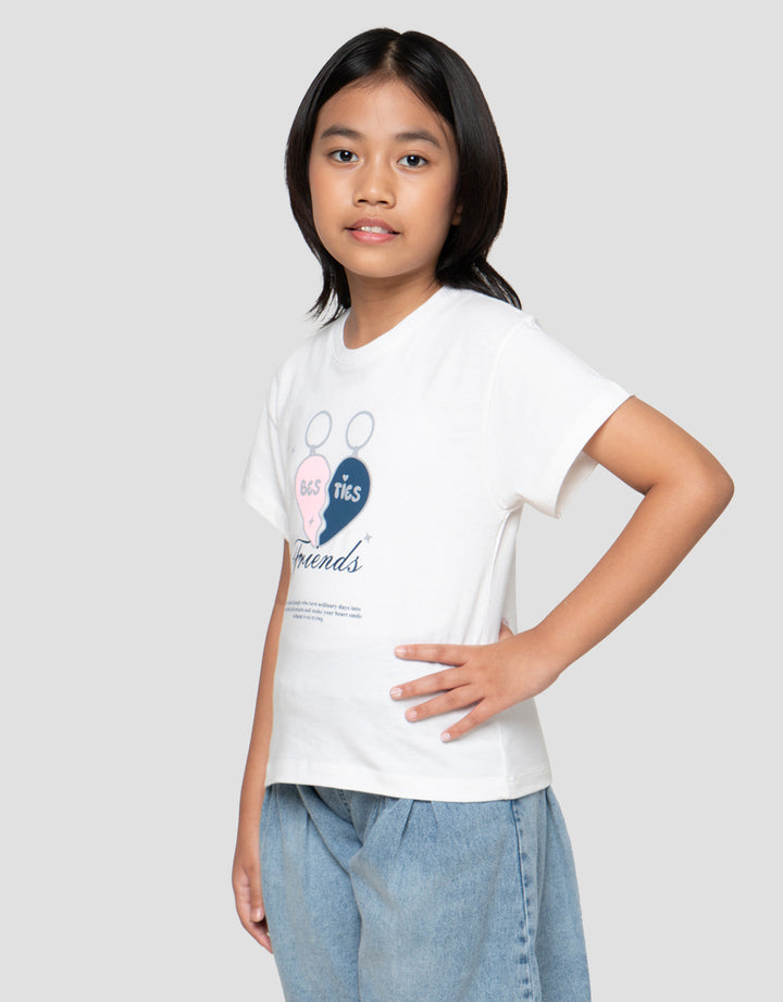 Little M  Wording Friends Kaos Anak Perempuan