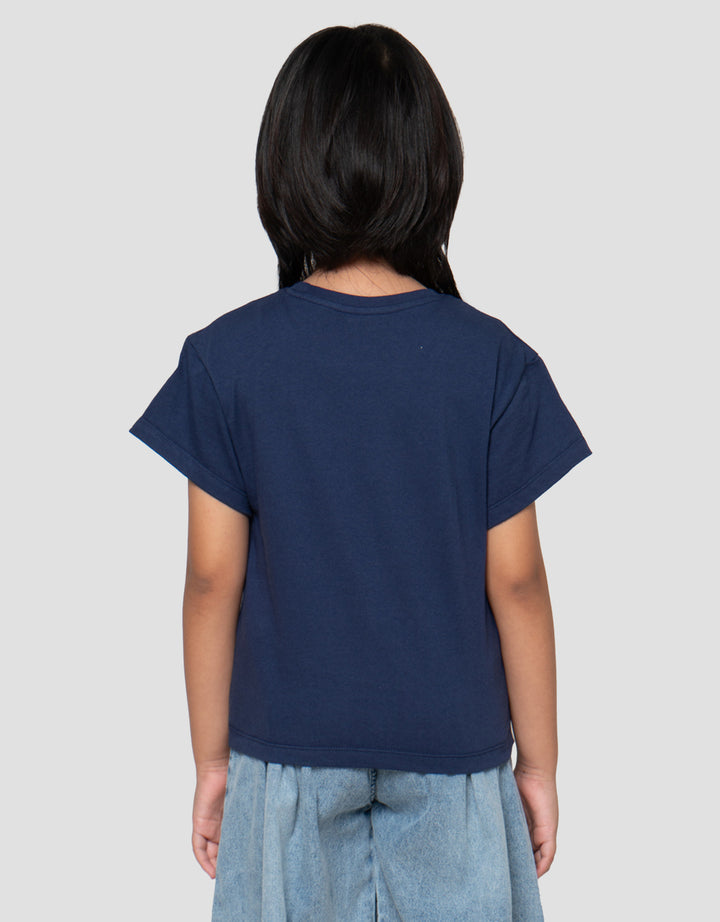 Little M  Wording Strong Girls Club Kaos Anak Perempuan