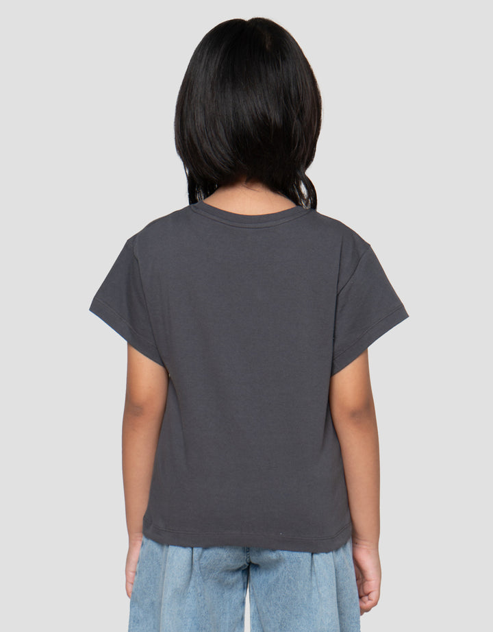 Little M  Wording Born Pink Kaos Anak Perempuan