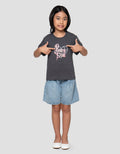 Little M  Wording Born Pink Kaos Anak Perempuan
