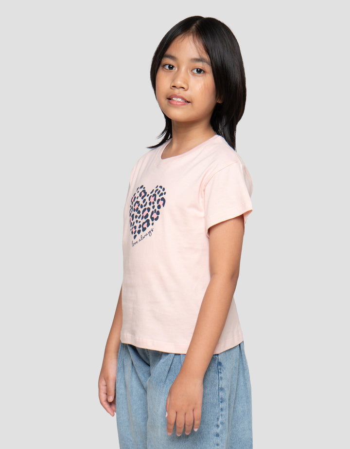 Little M  Wording Love Always Kaos Anak Perempuan