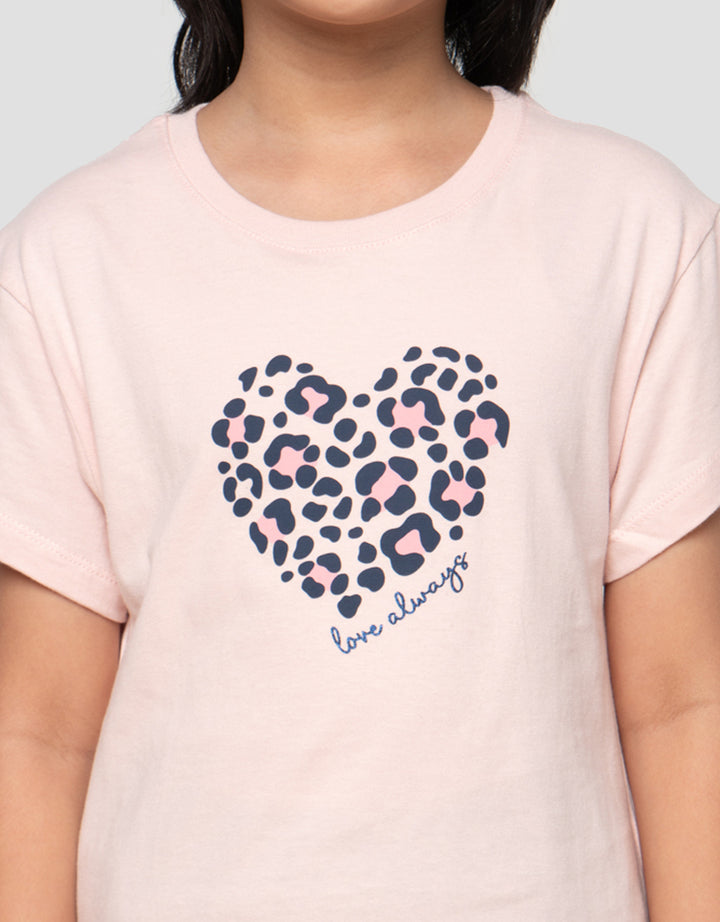 Little M  Wording Love Always Kaos Anak Perempuan