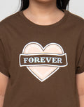 Little M  Wording Forever Kaos Anak Perempuan