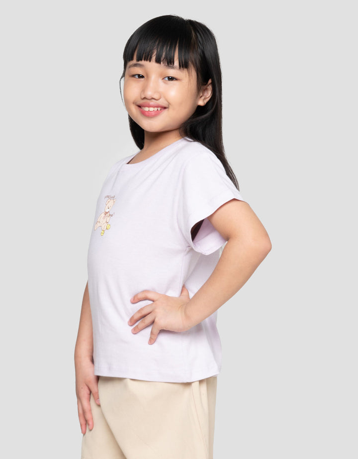 Little M Print Bear Sport 2 Kaos Anak Perempuan