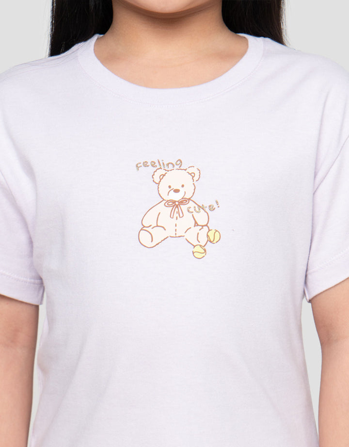 Little M Print Bear Sport 2 Kaos Anak Perempuan