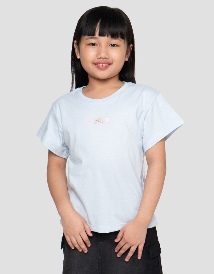 Little M Print Bear Sport 3 Kaos Anak Perempuan