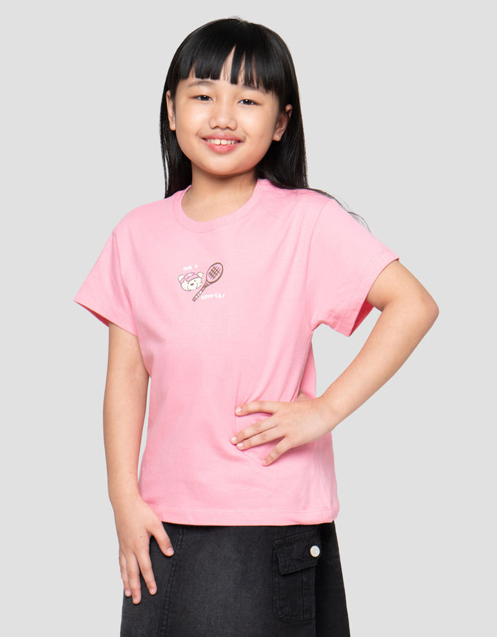 Little M Print Bear Sport 5 Kaos Anak Perempuan