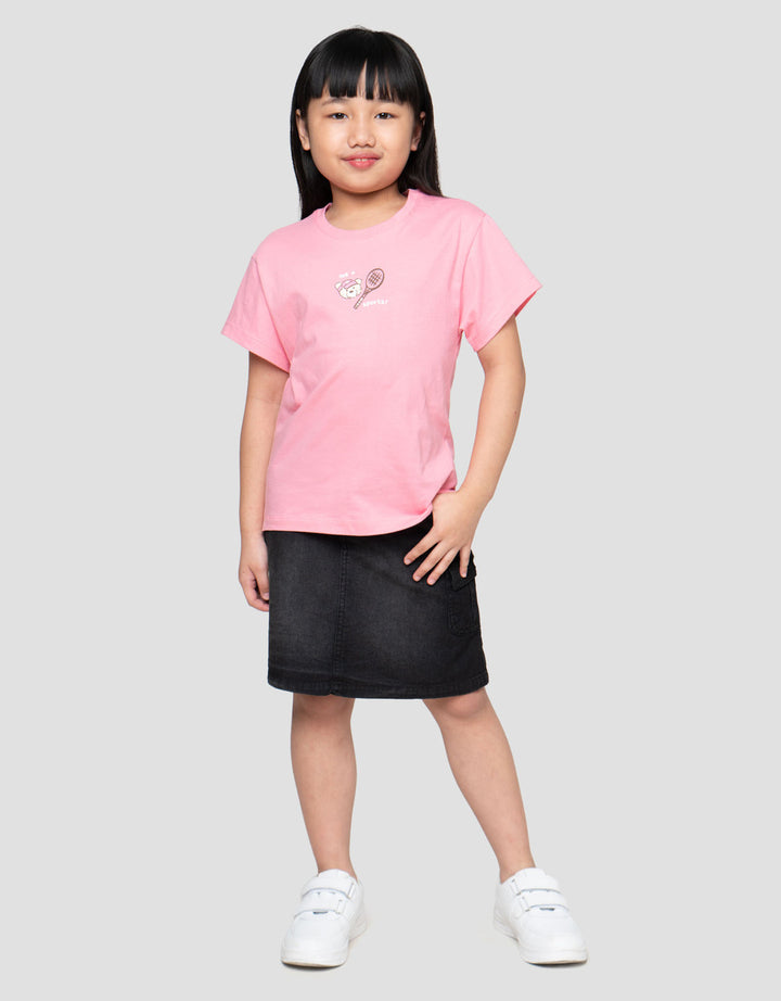 Little M Print Bear Sport 5 Kaos Anak Perempuan